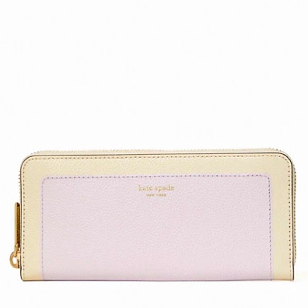 kate spade - margaux lilac slim continental wallet